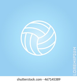 Web line icon. Volleyball
