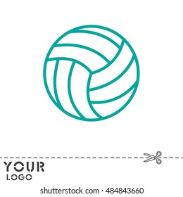 Web line icon. Volleyball