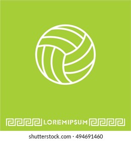Web line icon. Volleyball