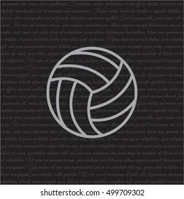 Web line icon. Volleyball