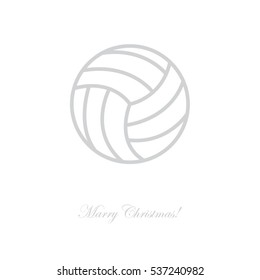 Web line icon. Volleyball