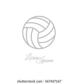 Web line icon. Volleyball