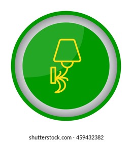 Web line icon. Wall Light, sconce