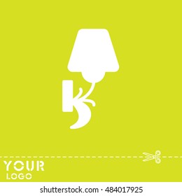Web line icon. Wall Light, sconce
