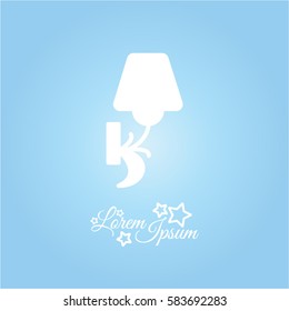 Web line icon. Wall Light, sconce