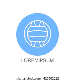Web line icon. Water polo