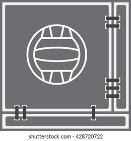 Web line icon. Water polo