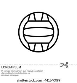 Web line icon. Water polo