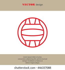 Web line icon. Water polo