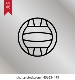 Web line icon. Water polo