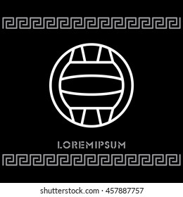 Web line icon. Water polo