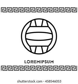 Web line icon. Water polo