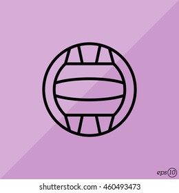 Web line icon. Water polo