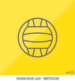 Web line icon. Water polo