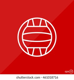 Web line icon. Water polo