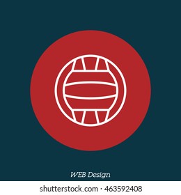 Web line icon. Water polo