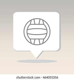 Web line icon. Water polo