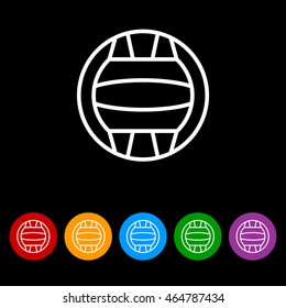 Web line icon. Water polo