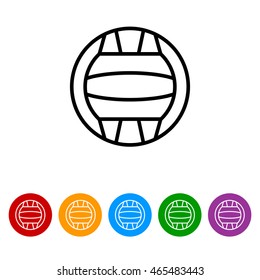 Web line icon. Water polo