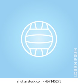 Web line icon. Water polo