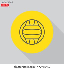 Web line icon. Water polo