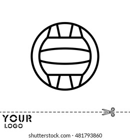 Web line icon. Water polo