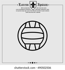 Web line icon. Water polo