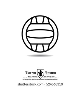 Web line icon. Water polo