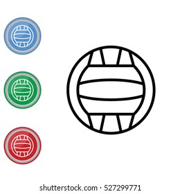 Web line icon. Water polo