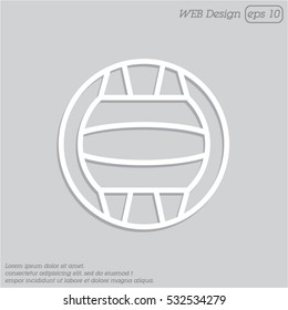 Web line icon. Water polo