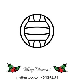 Web line icon. Water polo