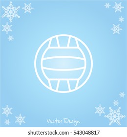 Web line icon. Water polo