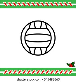 Web line icon. Water polo