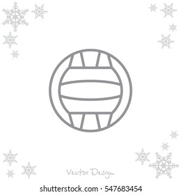 Web line icon. Water polo