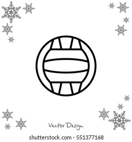 Web line icon. Water polo