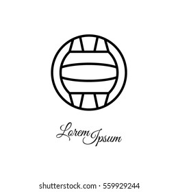 Web line icon. Water polo