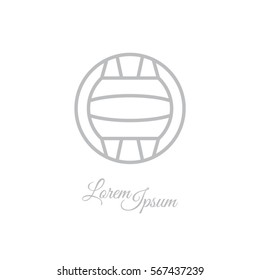 Web line icon. Water polo