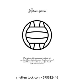 Web line icon. Water polo