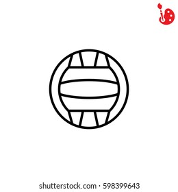 Web line icon. Water polo