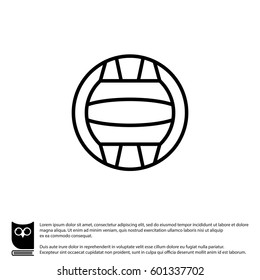 Web line icon. Water polo