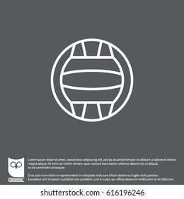 Web line icon. Water polo