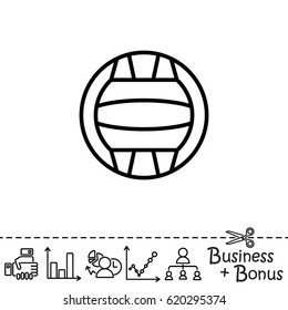 Web line icon. Water polo