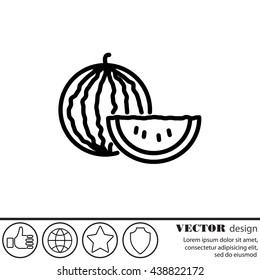 Web line icon. Watermelon