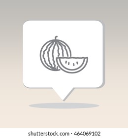 Web line icon. Watermelon