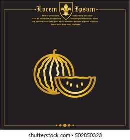 Web line icon. Watermelon