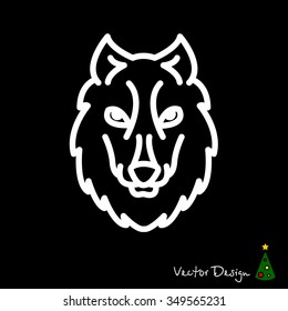 Web line icon. Wolf; wild animals