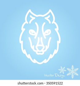 Web line icon. Wolf; wild animals