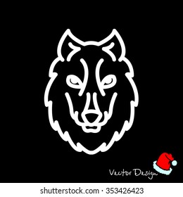 Web line icon. Wolf; wild animals