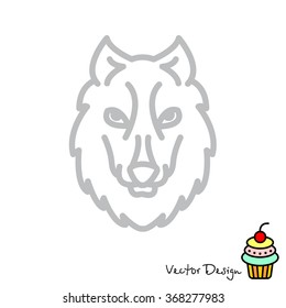 Web line icon. Wolf; wild animals