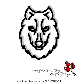 Web line icon. Wolf; wild animals